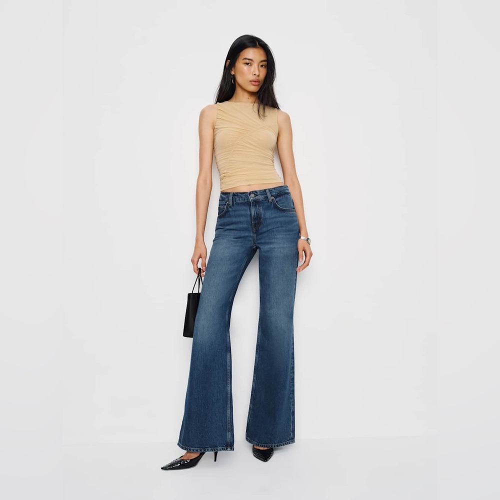 Reformation Kara Low Rise Loose Flare Jeans
